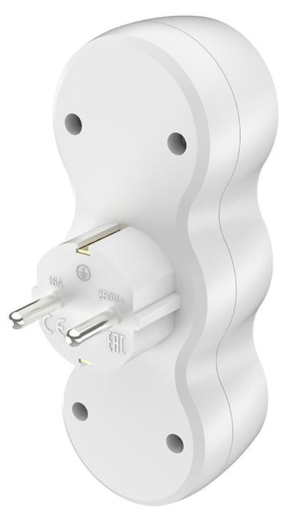 Braytron kompakter 3 Fach Mehrfachstecker Steckdosenadapter Produktbild 