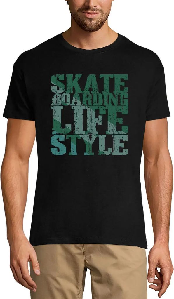 Herren Grafik T-Shirt Skateboarding Lebensstil - Skaten – Skate Boarding Lifestyle - Skating – Öko-Verantwortlich Vintage Jahrgang Kurzarm Lus...