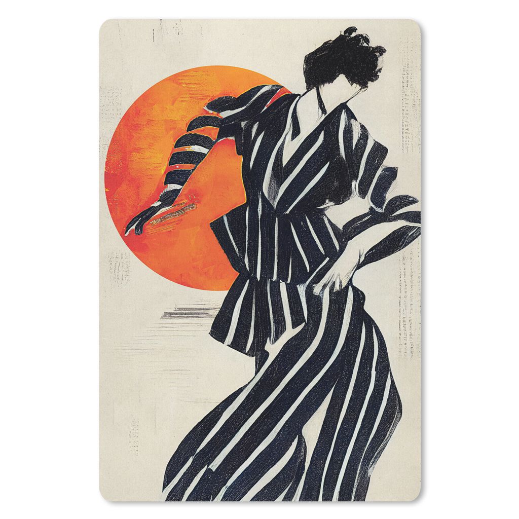 MuchoWow Mauspad Mousepad Vintage - Tänzerin - Sonne - Schwarz - Weiß 18x27 cm - Mousepads - Maus Mat - Pad - Mausunterlage