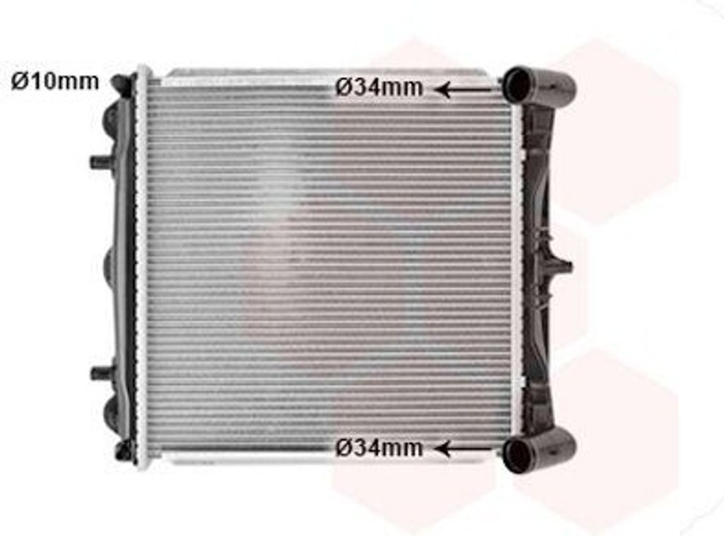 VAN WEZEL 74002037 Kühler Wasserkühler Motorkühler für PORSCHE BOXSTER (986) 911 (996)