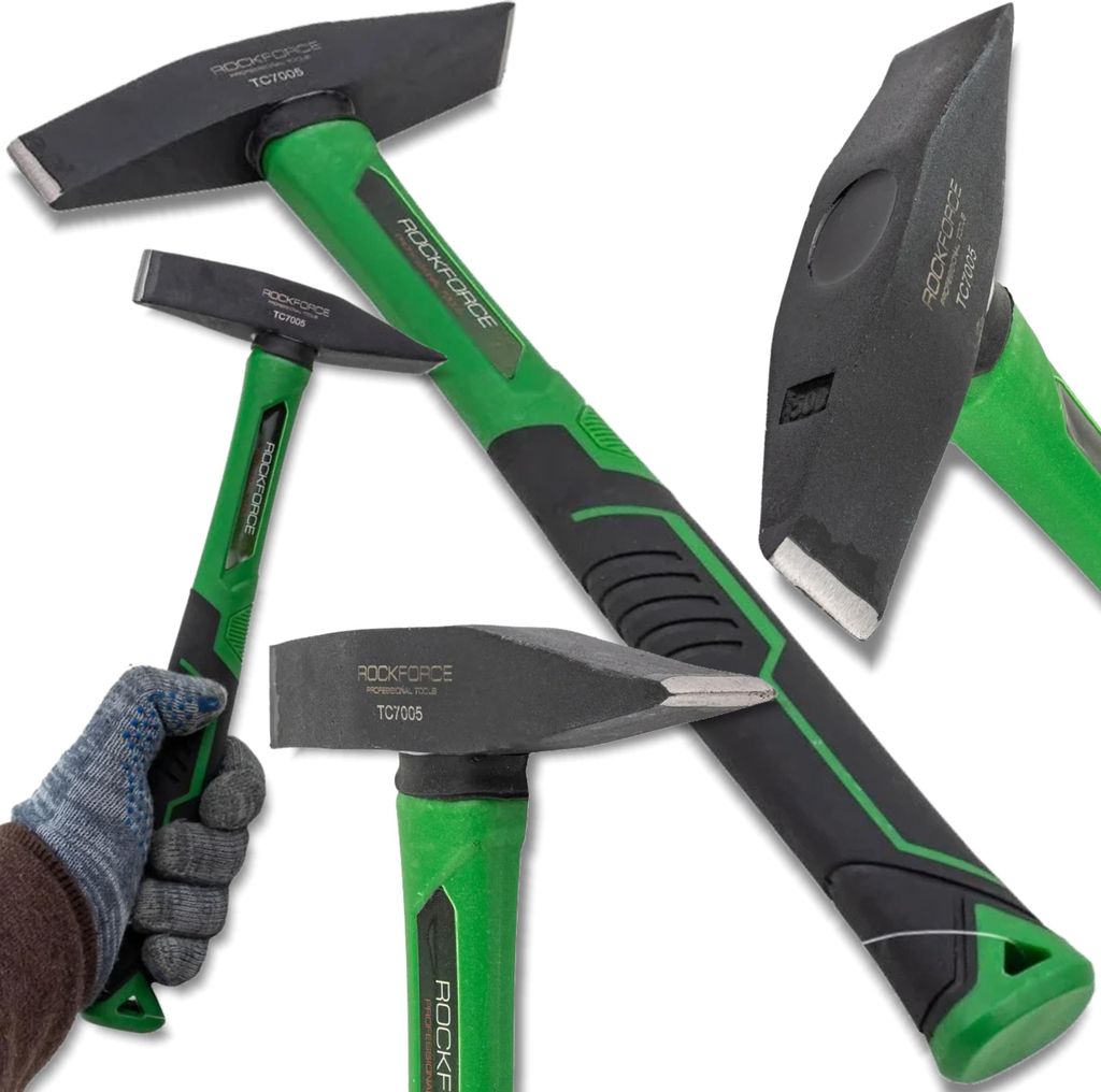 ROCKFORCE ERGONOMISCHER Bauhammer für Bleche in Werkstätten, 500 g