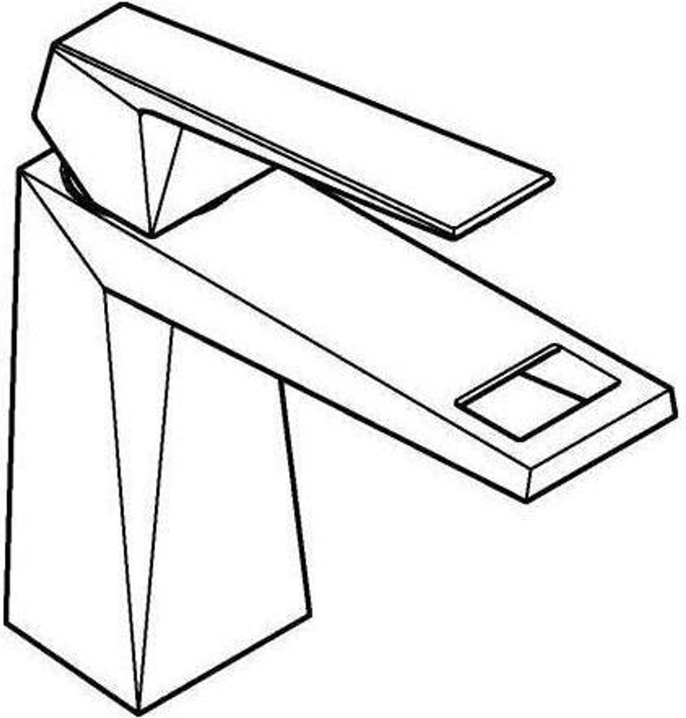 Grohe Allure Brilliant Einhand-Waschtischbatterie, M-Size, Ausladung 96mm, ohne Ablaufgarnitur, 24342DC0