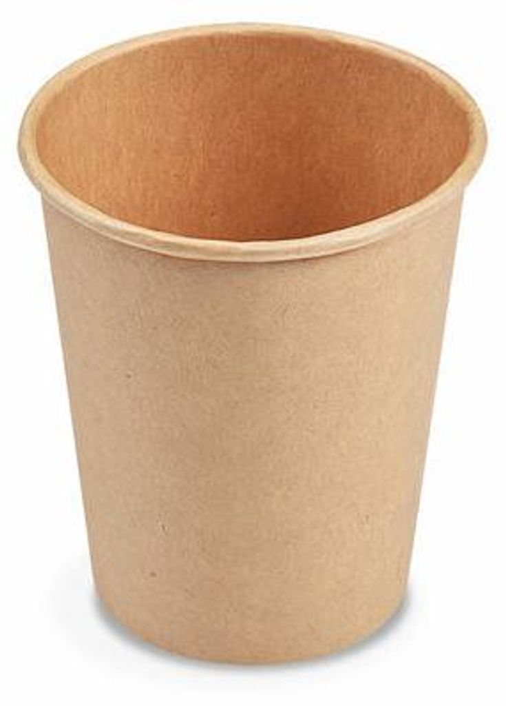 250x Heiß- und Kaltgetränkebecher Pappbecher braun 200ml Produktbild 