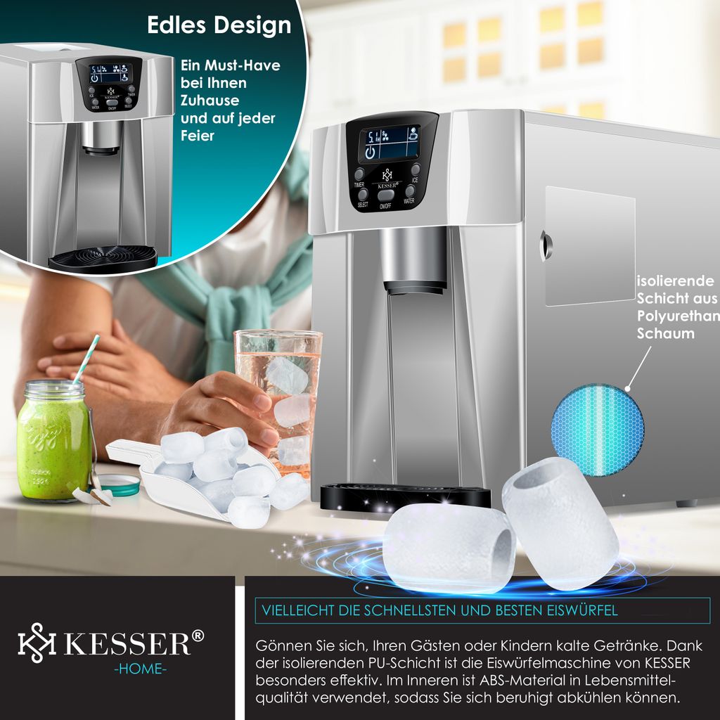 KESSER® Eiswürfelbereiter | Eiswürfelmaschine Edelstahl | Produktbild 4