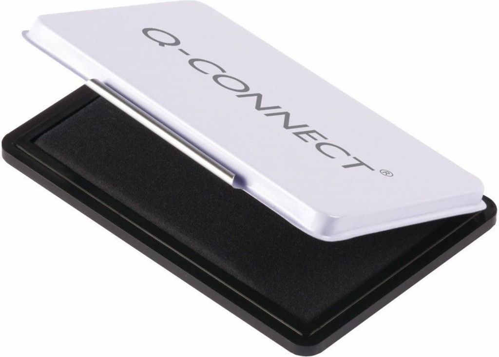 Stempelkissen Gr.3 9x5,5cm schwarz Q-Connect KF16315 Produktbild 