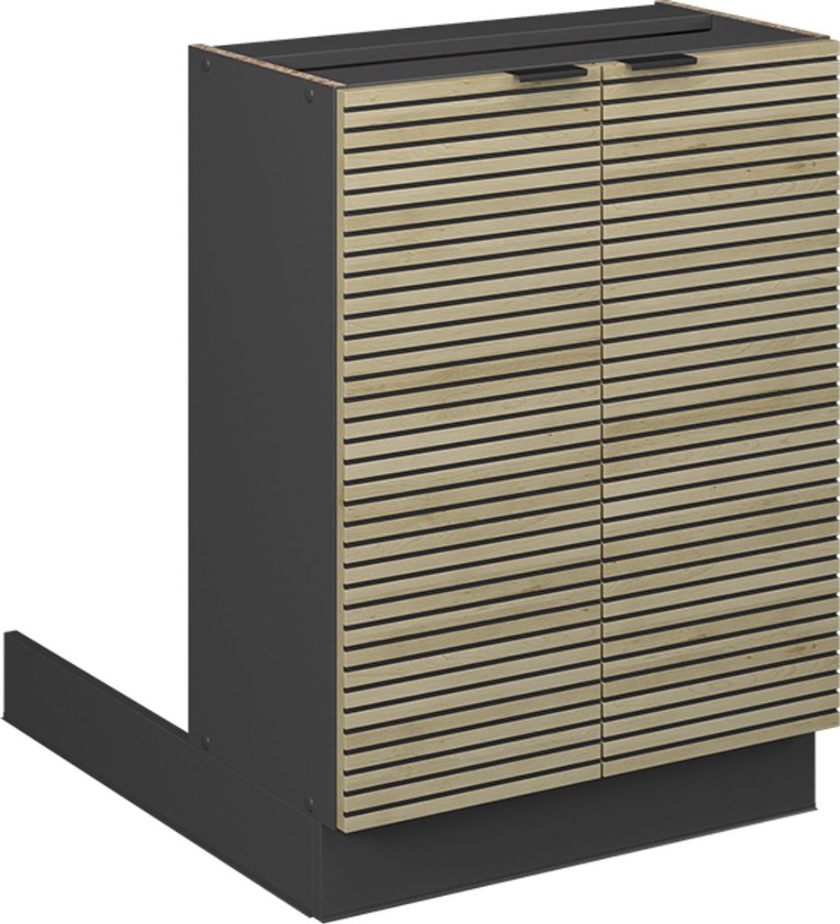 Kücheninsel Vicco Fame-Line Eiche Paneel 60 cm ohne Arbeitsplatte, Model 51420