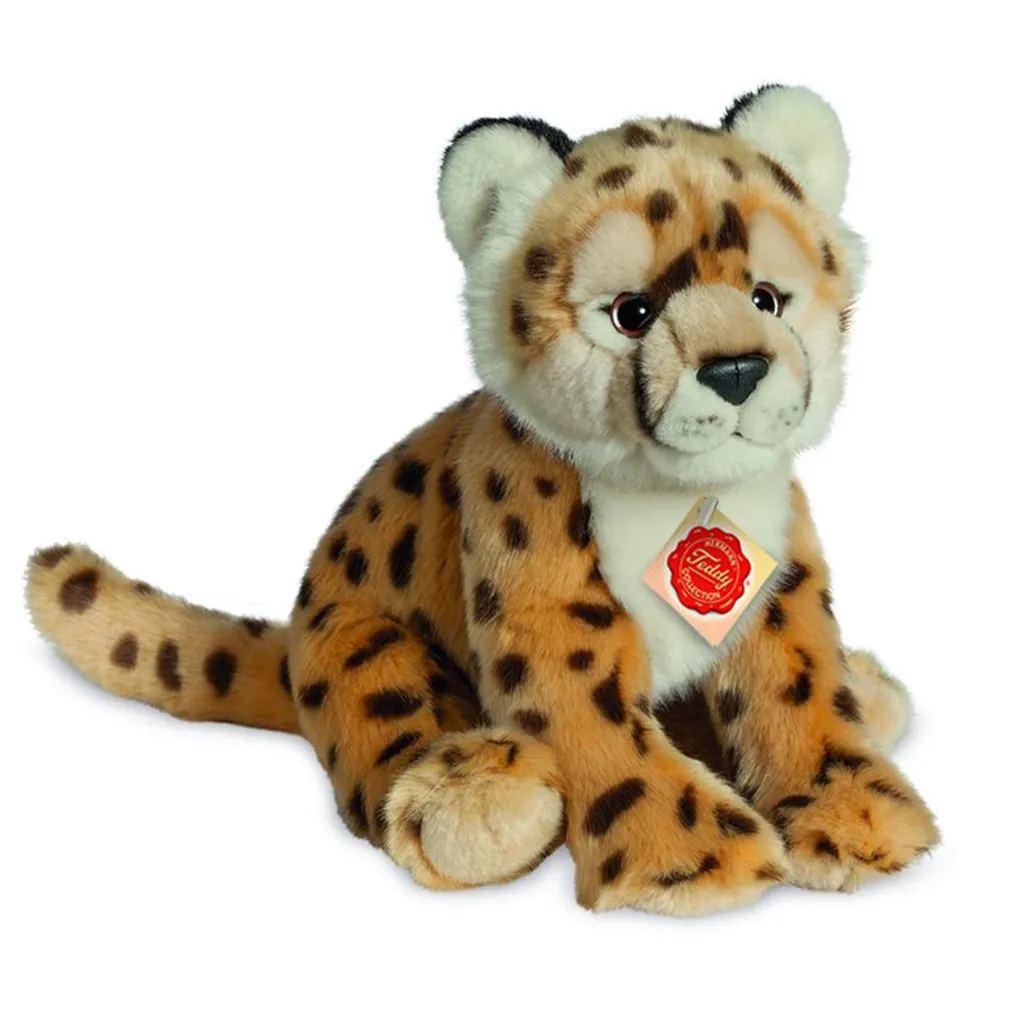 Teddy Hermann Guépard 26 cm : Peluche de collection réaliste 90454