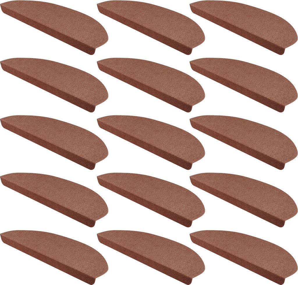 15er SET StickandShine Stufenmatte in braun halbrund für Produktbild 