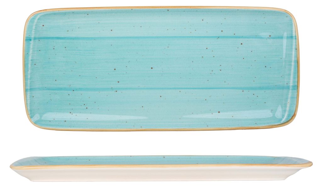 Bonna Servierschale - Aqua - Porzellan - 34x16 cm Produktbild 