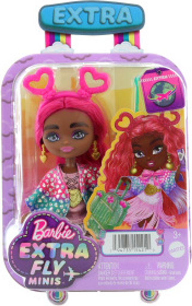 Barbie Extra HPB19, Mini-Puppe, Weiblich, 3 Jahr(e), Junge/Mädchen, 139 mm, 230 g
