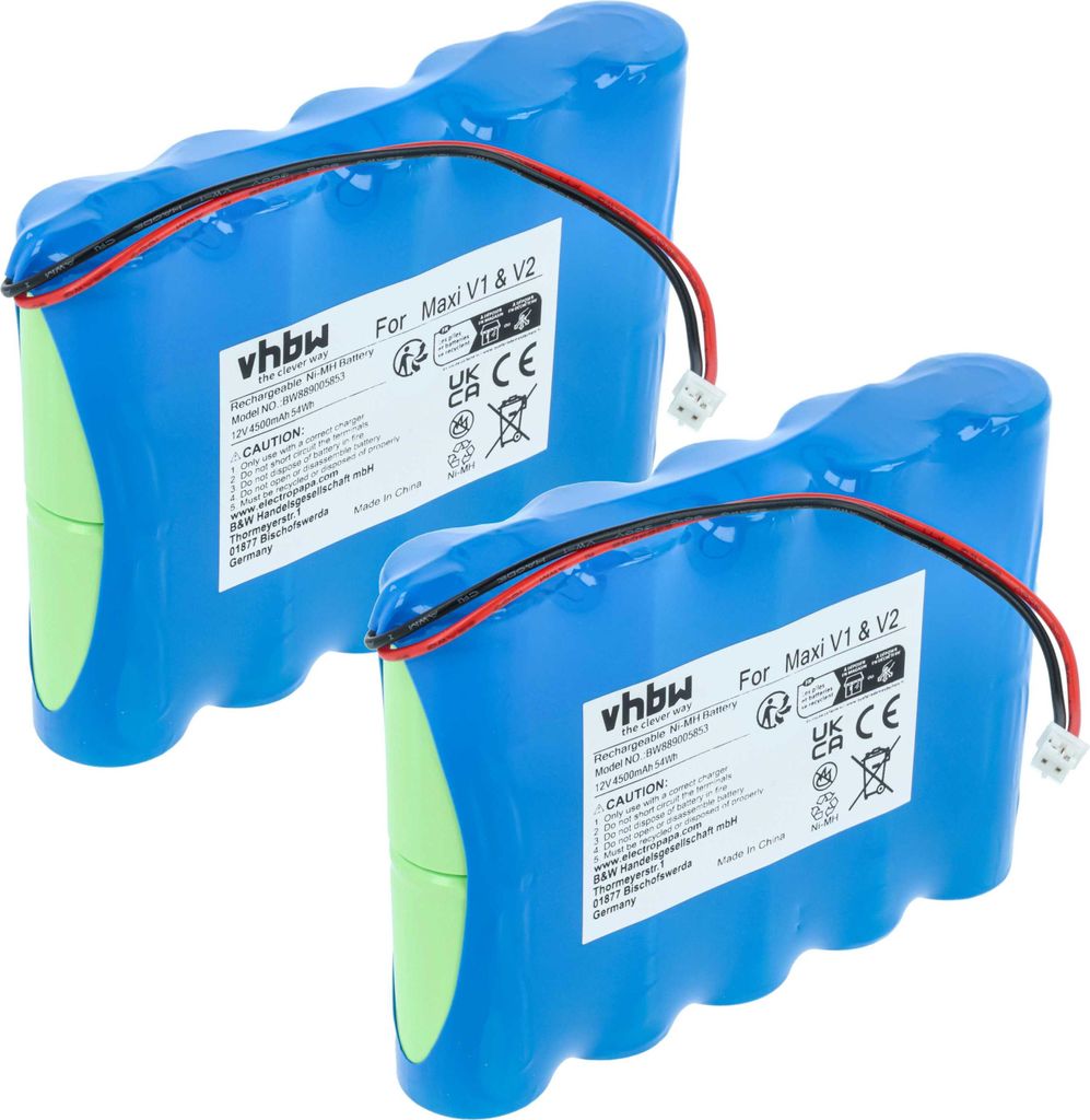vhbw 2x Akku kompatibel mit ApeLight Maxi V1, V2 Produktbild 
