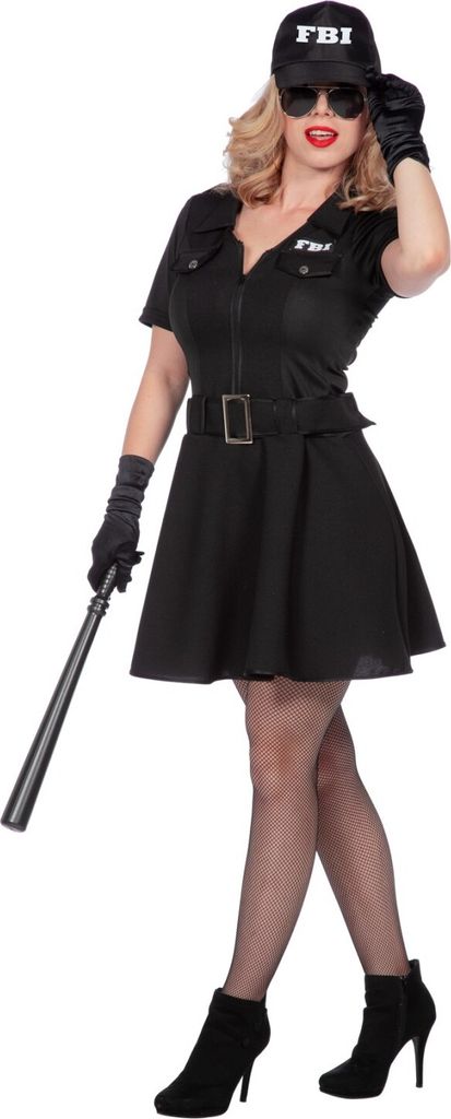 Politiedame FBI Agente Zwart 38