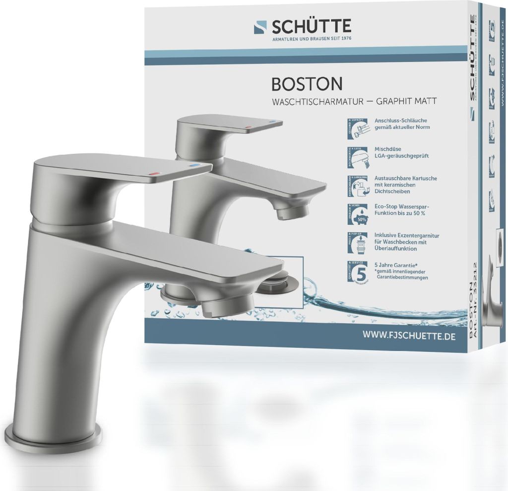 SCHÜTTE umyvadlová baterie BOSTON, koupelnová baterie s Obrázek produktu 