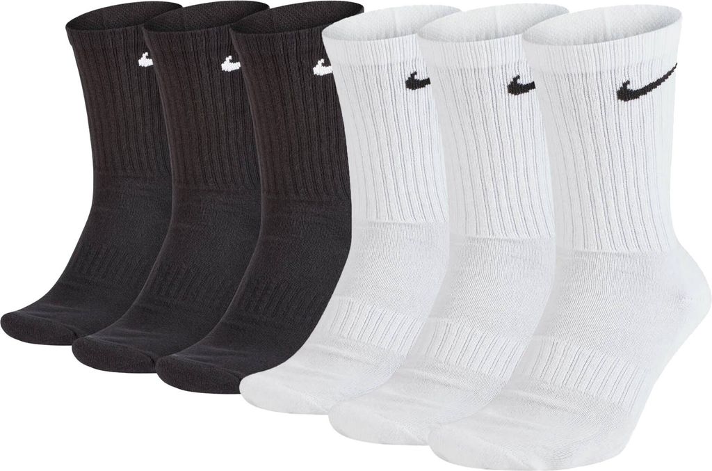 Black & White  Nike Cushioned Crew Tennissocken, 3 Paar Produktbild 