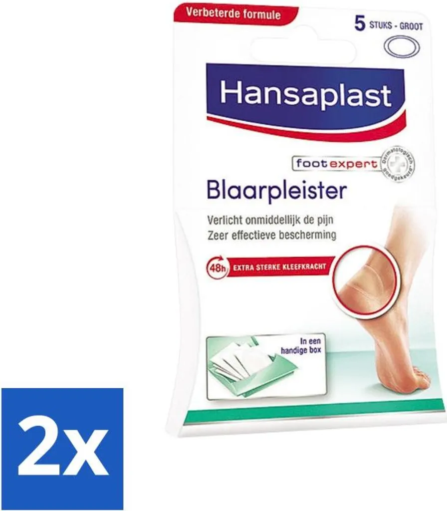 Hansaplast Cerotti Vesciche Grandi 5 Pezzi - Value Pack 2 Pezzi - Offerta