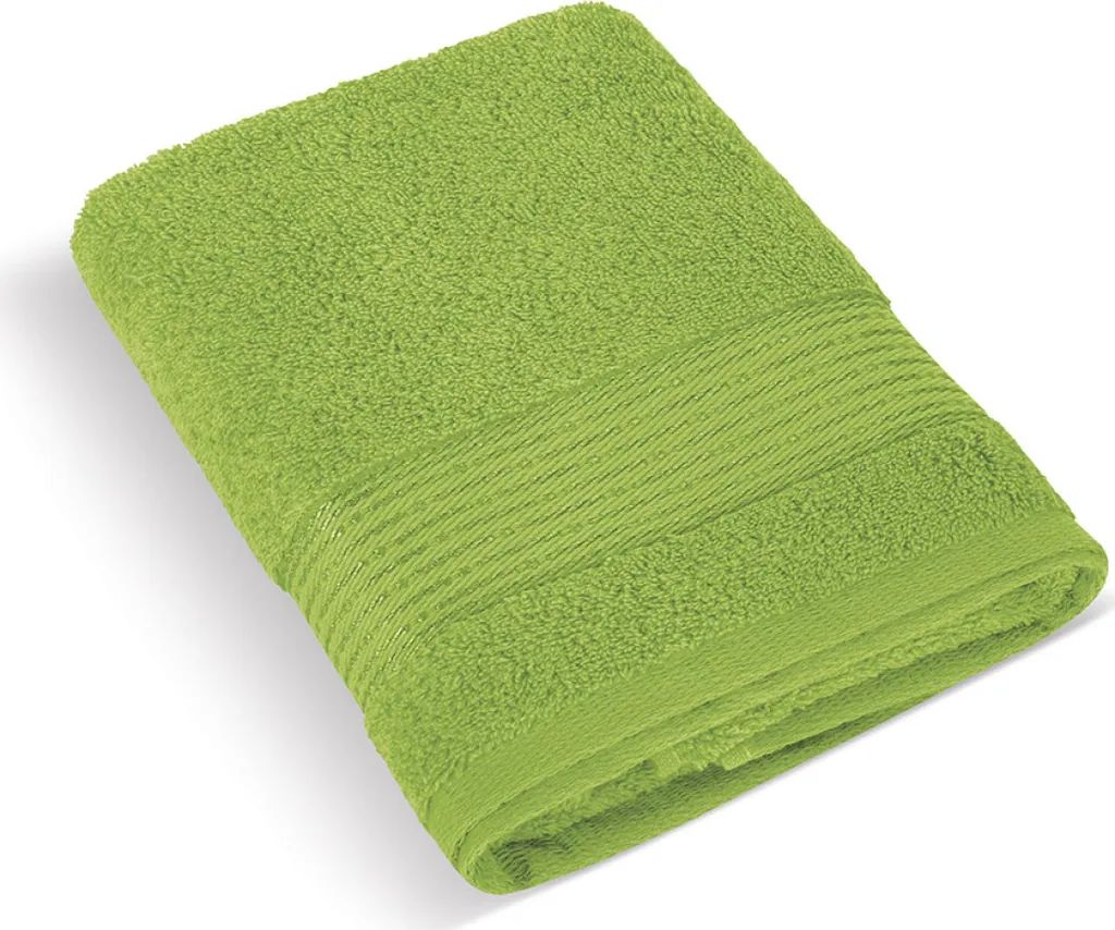 Asciugamano Viso Oliva a Righe 50x100 in Spugna Cotone 450g