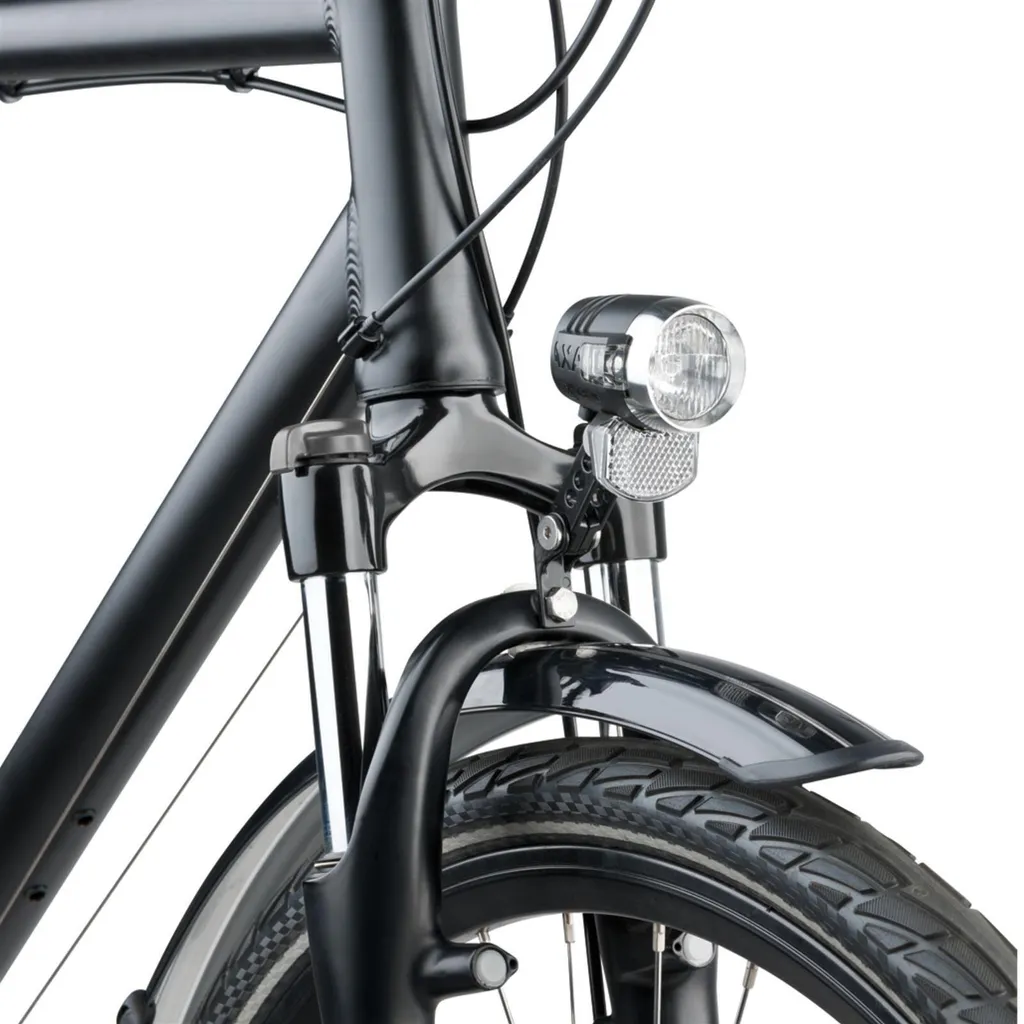 Éclairage vélo AXA Blueline 50 lux avec sonnette intégrée - Sécurité