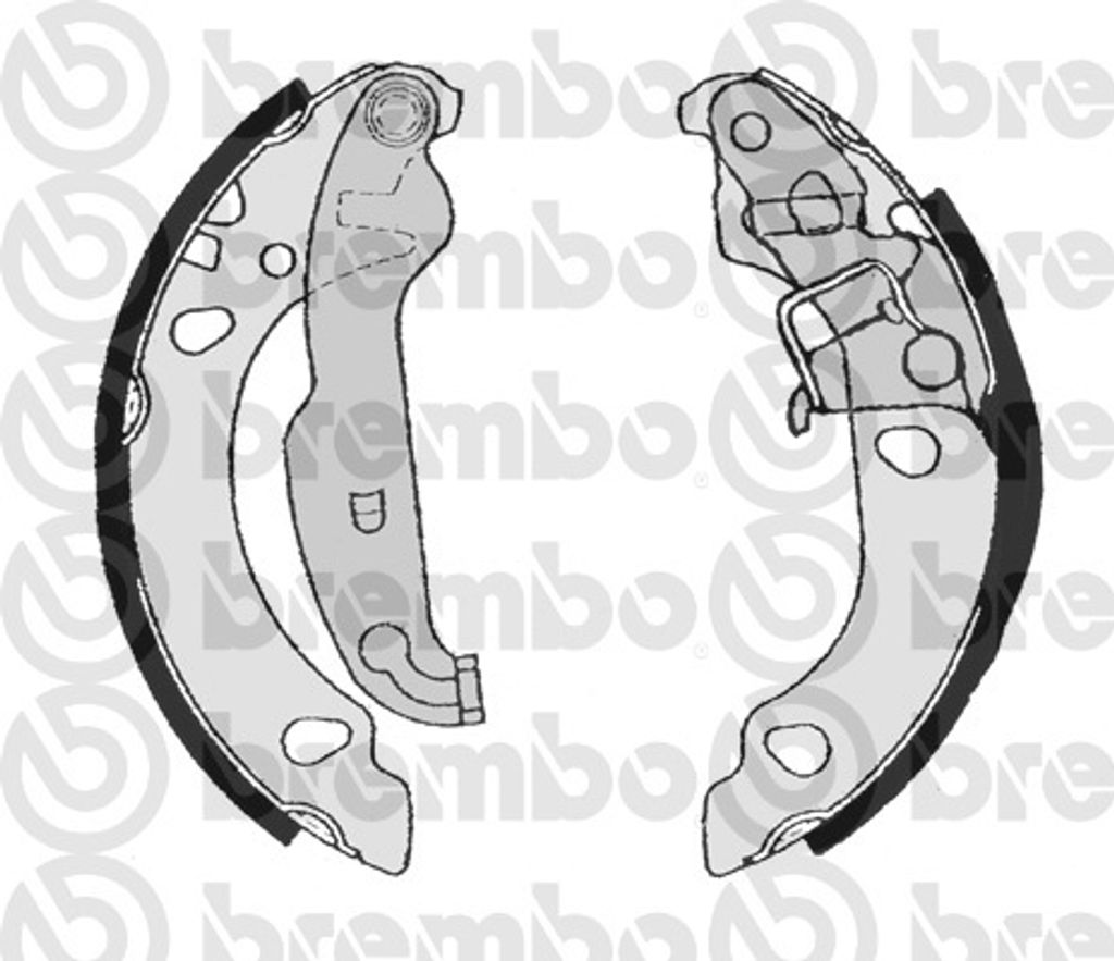 Brembo Bremsbackensatz Hinterachse S 24 530