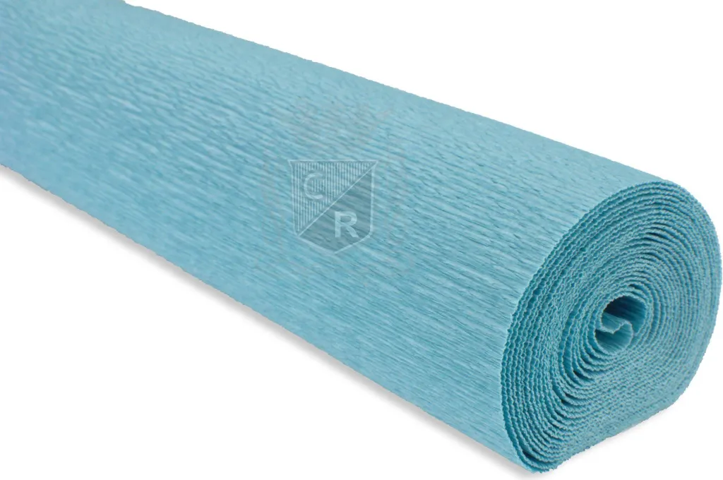 carta crespa decorativa turchese 50 x 250 cm | KD-17/E3