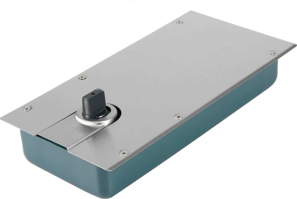 Charnière de sol hydraulique en acier inox pour porte en verre pivotante