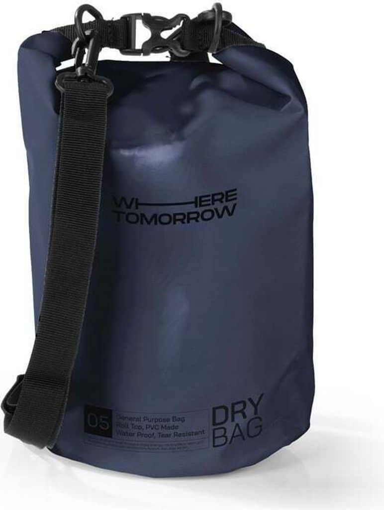 Where Tomorrow PVC dry bag - Style 01 - 5L - dunkelblau