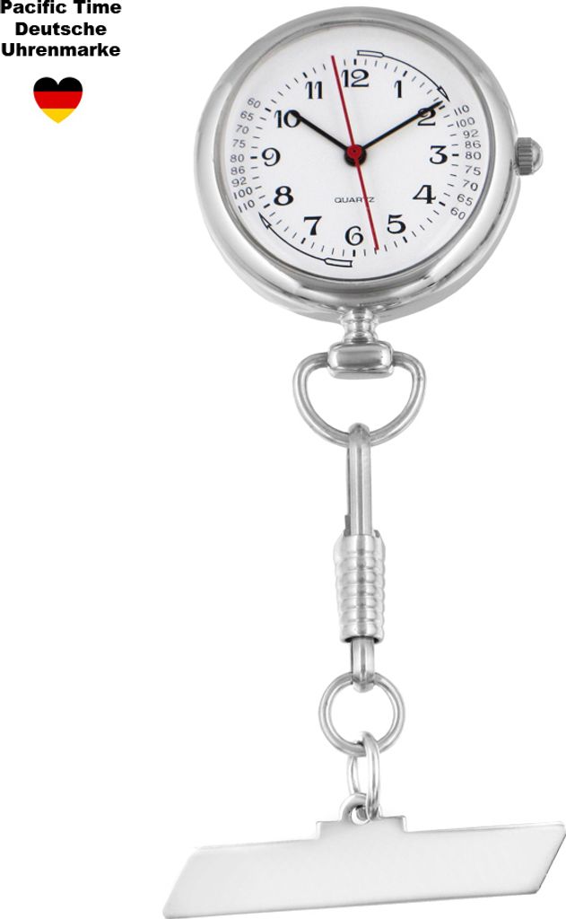 Schwesternuhr Krankenschwesteruhr Kitteluhr Pflegeuhr Produktbild 6