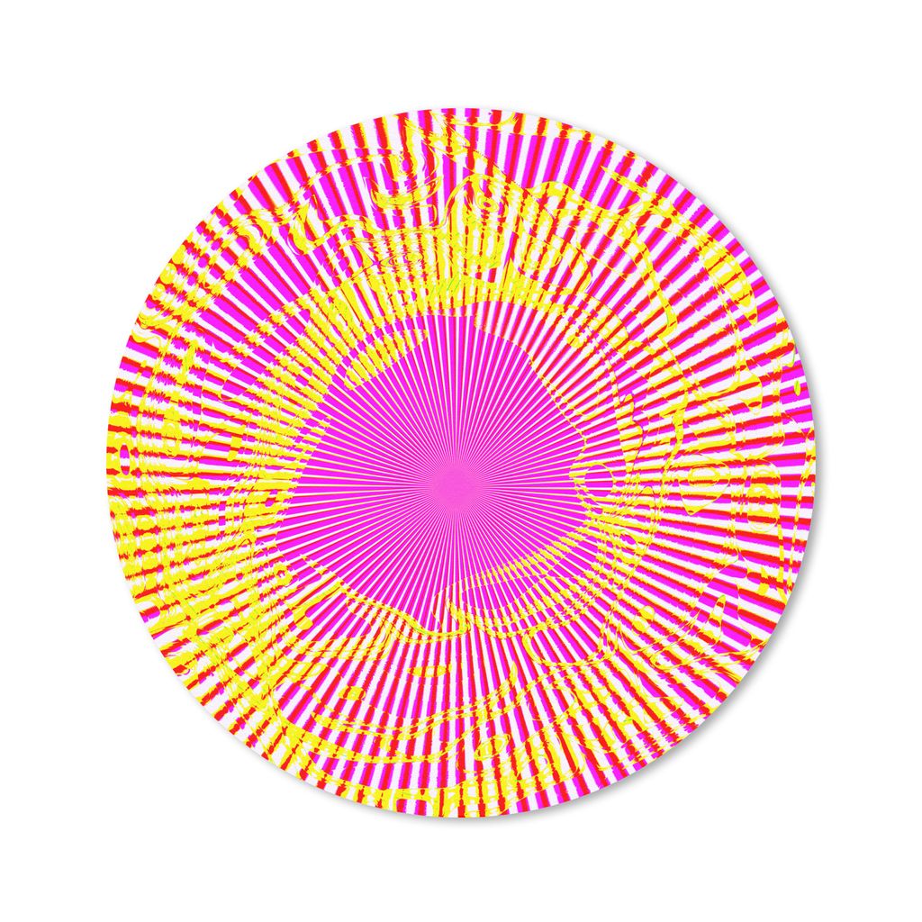 MuchoWow Mauspad Mousepad Kunst - Jet - Psychedelisch 50x50 cm - Mousepads - Maus Mat - Pad - Mausunterlage - Vinyl