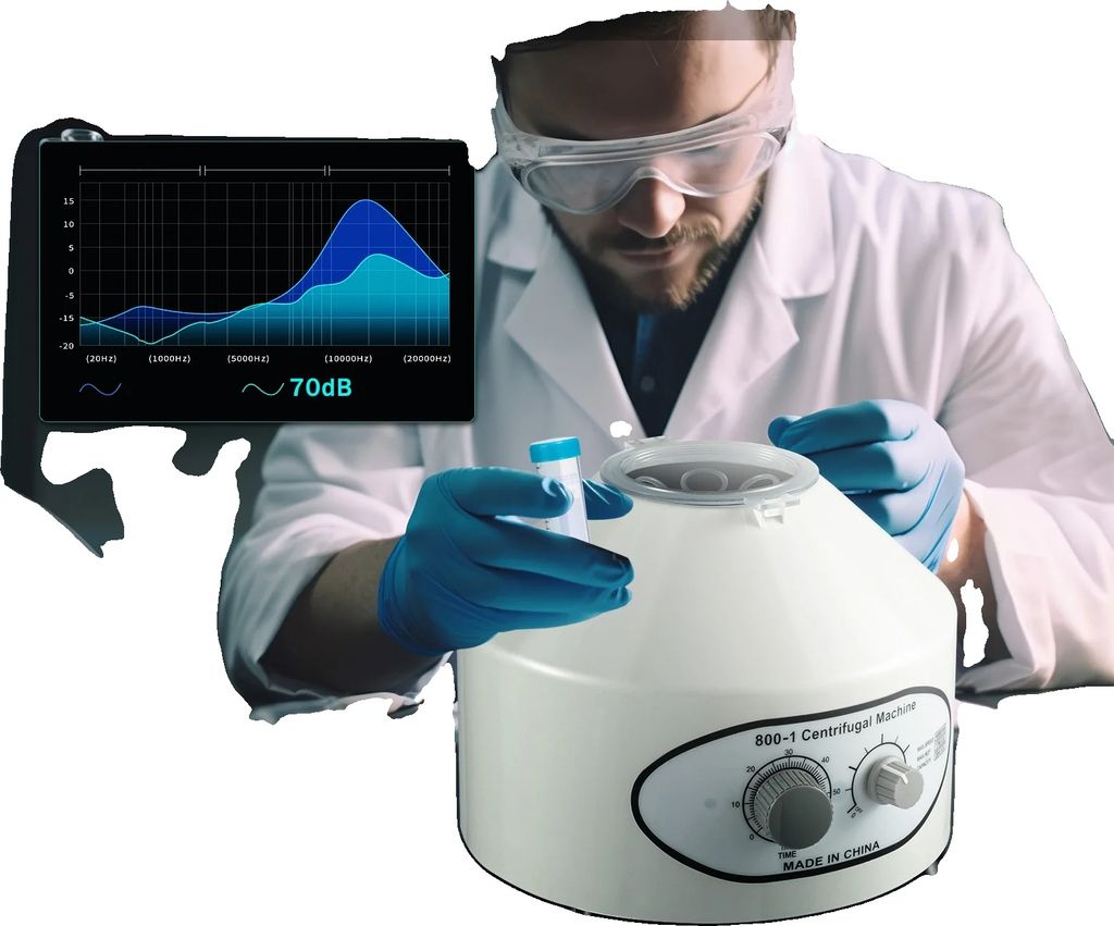 Elektrische Laborzentrifuge, 4000 U/min Geschwindigkeit, 6 Röhrenkapazität, leiser Betrieb