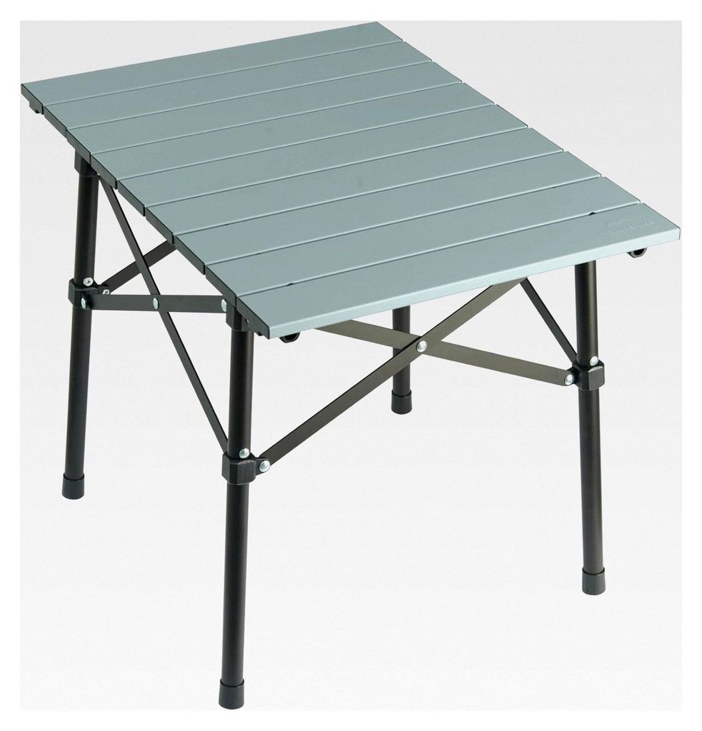 Klapptisch aus Aluminium – Tragbarer Camping Tisch 52x31,5 cm (Grün)