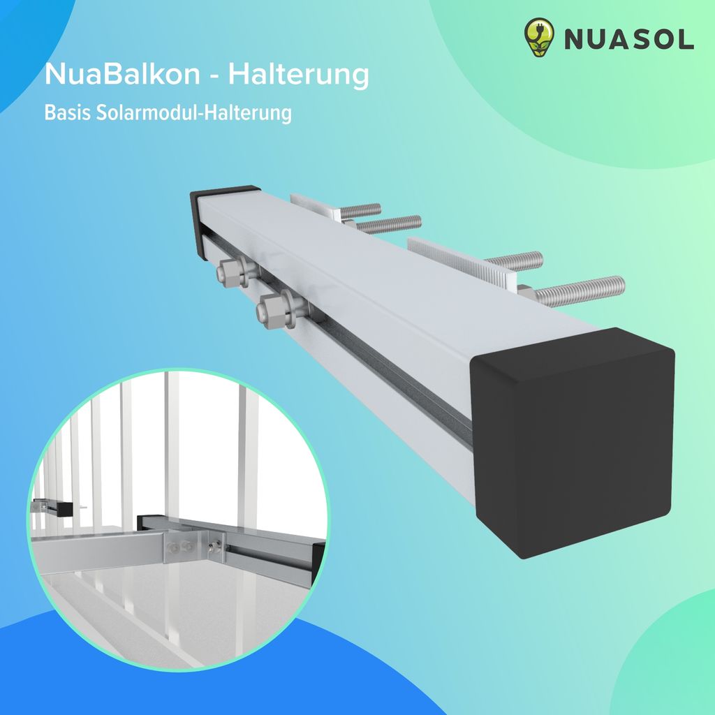NuaSol -NuaFix balkon terén balkon elektrárny držák solární Obrázek produktu 6