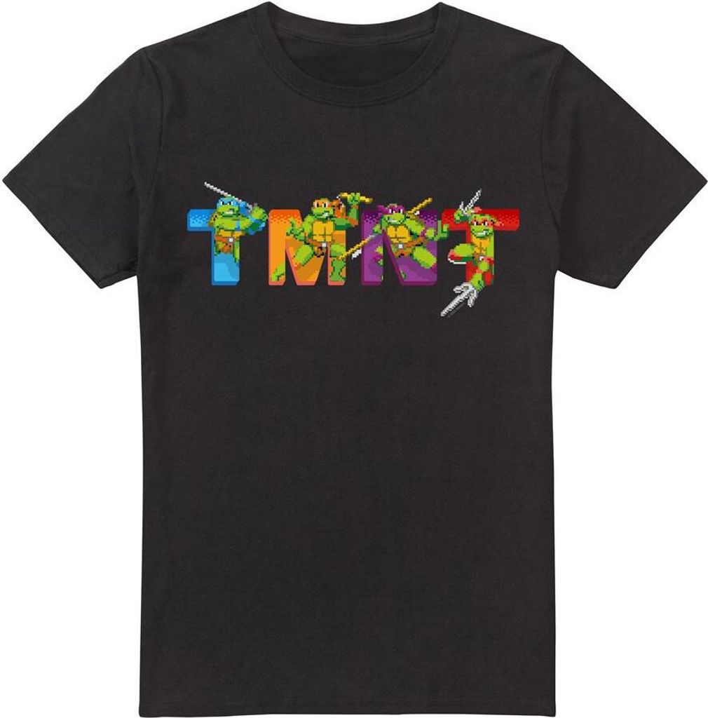 Teenage Mutant Ninja Turtles - "Arcade Main Screen" T-Shirt für Herren TV6572 (5XL) (Schwarz)