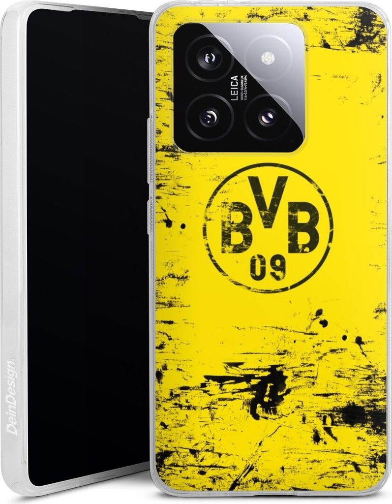 DeinDesign Handyhülle für Xiaomi 14T Silikon Hülle Case Smartphone Schutzhülle BVB Borussia Dortmund Offizielles Lizenzprodukt