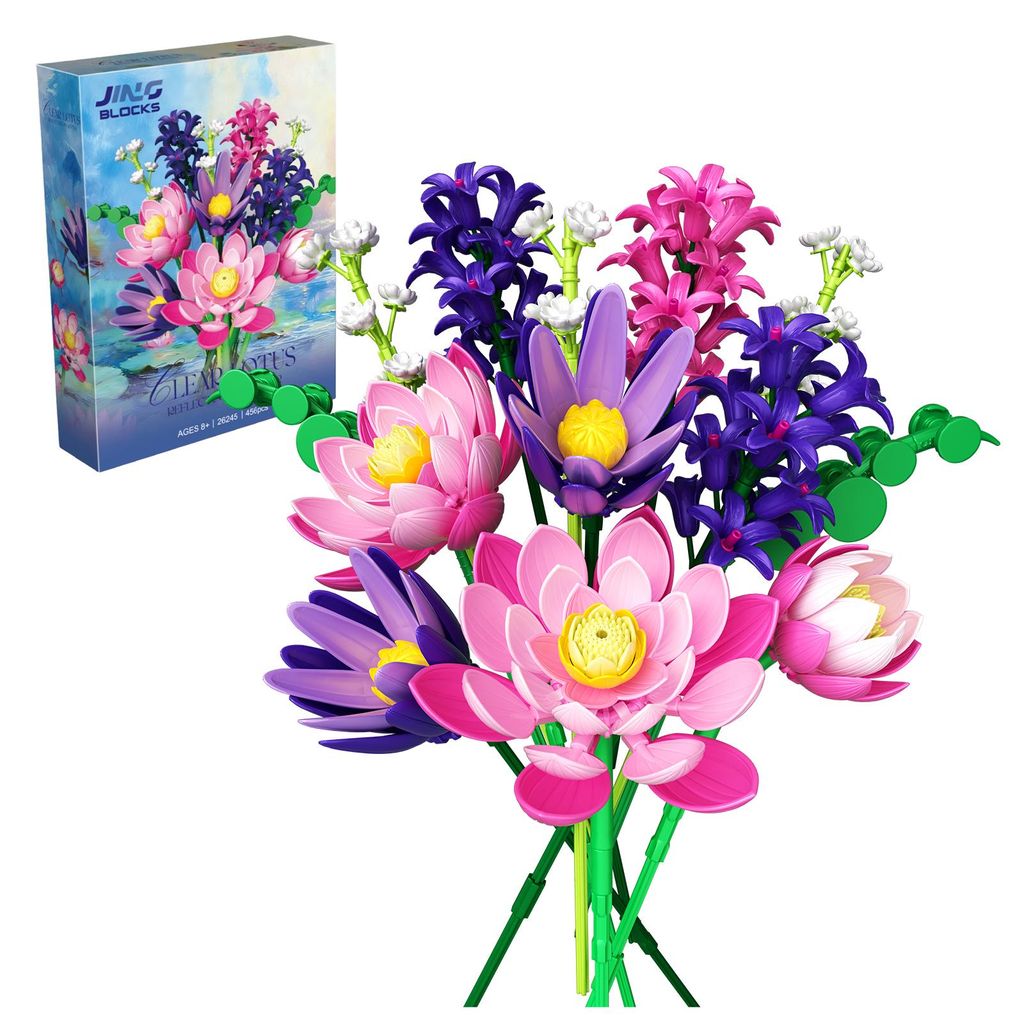 Lotusblumen Botanisches Bauset , Klemmbausteine Blumen 456 Produktbild 