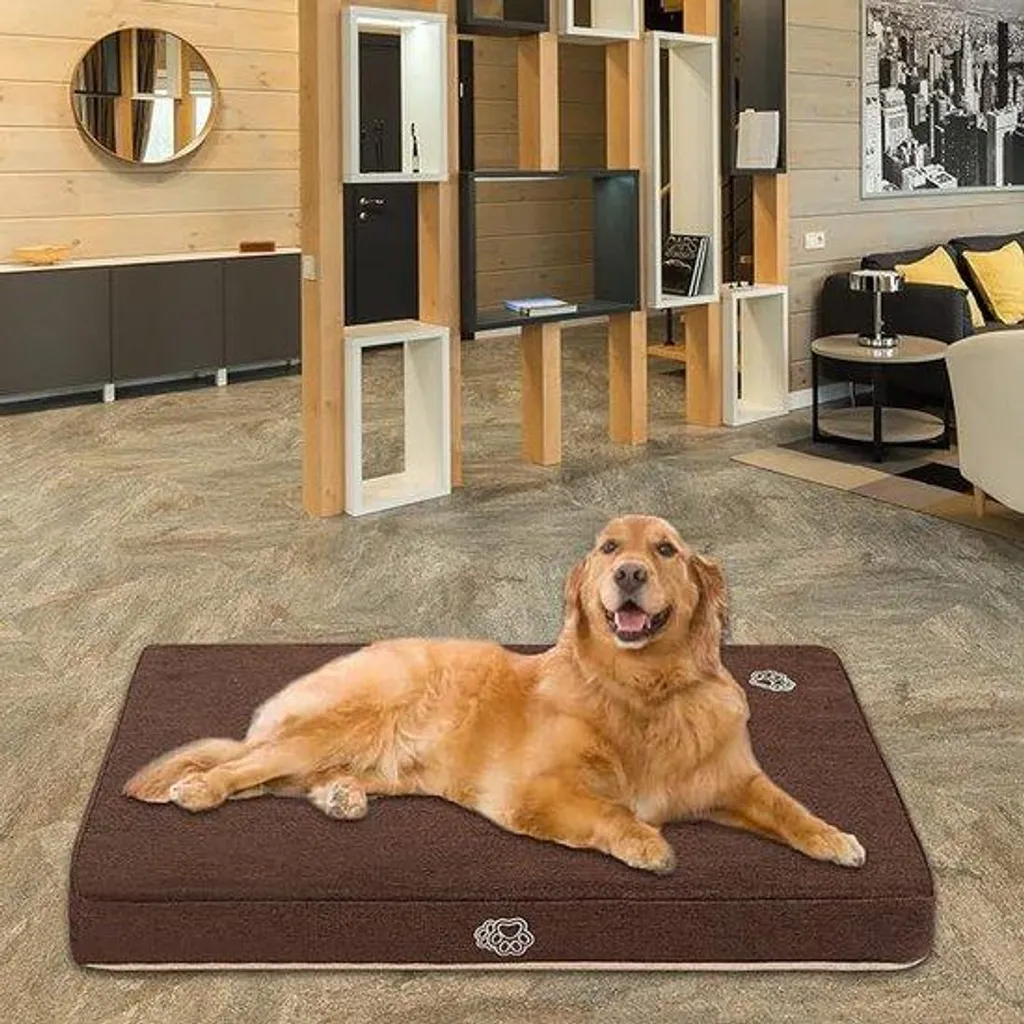 Panier pour chien 106x71 cm idéal pour salon et sol froid double paroi