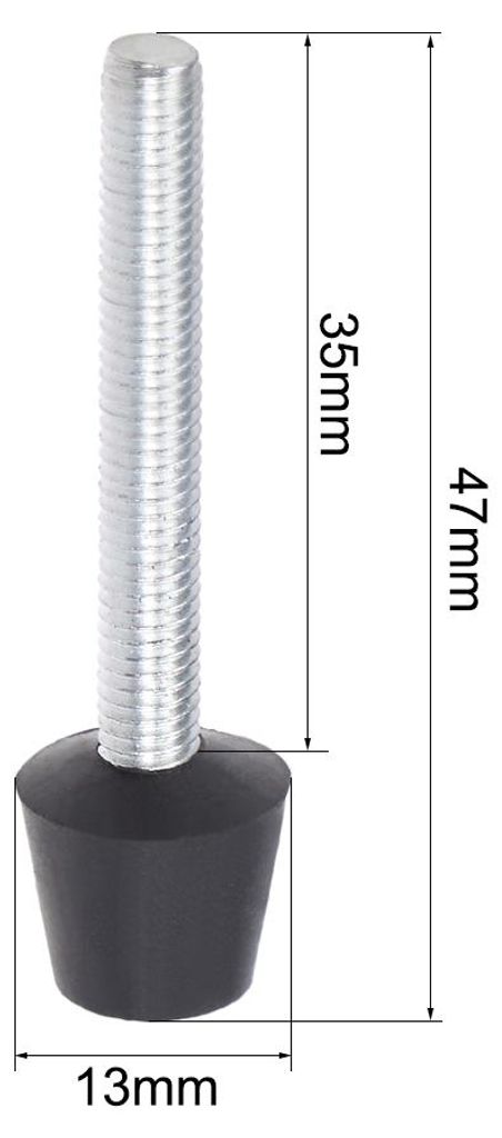 5 Stk. Toggle Klemmfu? Gummi Kopf Kohlenstoffstahl M5x47mm Verschraubungen