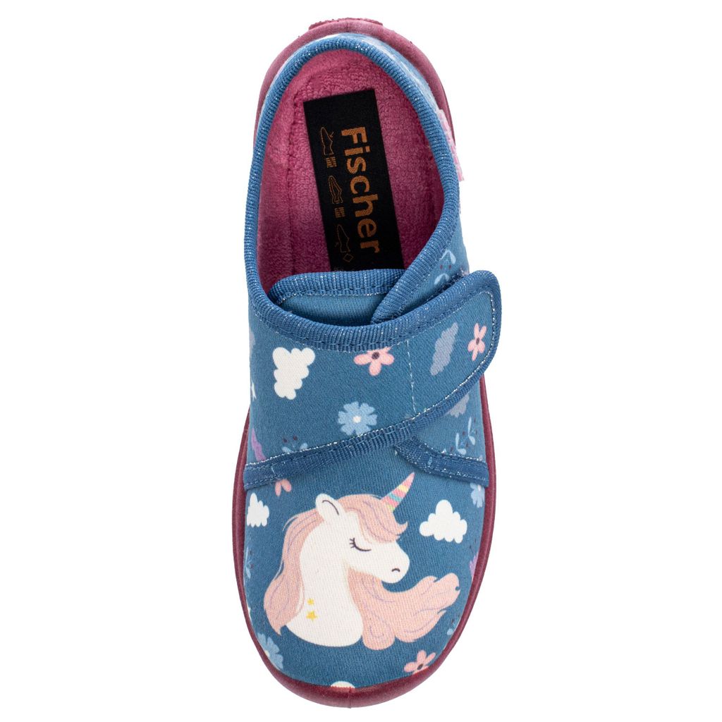 Fischer Kinder Hausschuh Mädchen Einhorn Print Produktbild 3