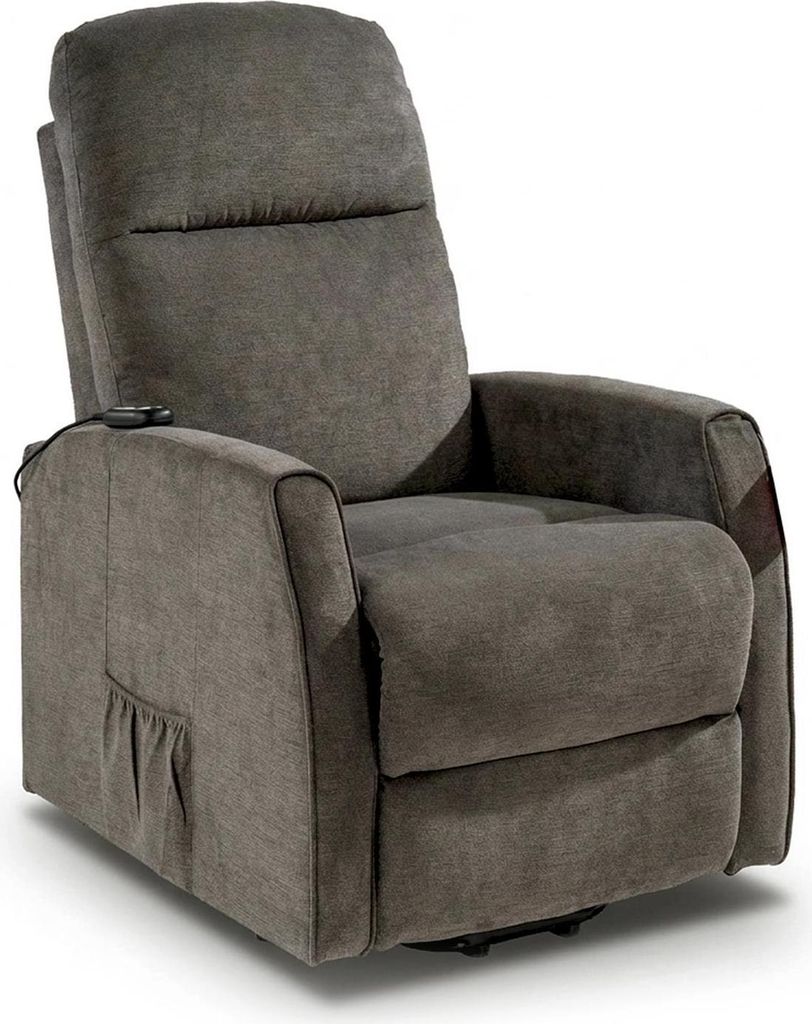 Fernsehsessel - Taupe - Mikrofaser - mit elektrischer Aufstehhilfe