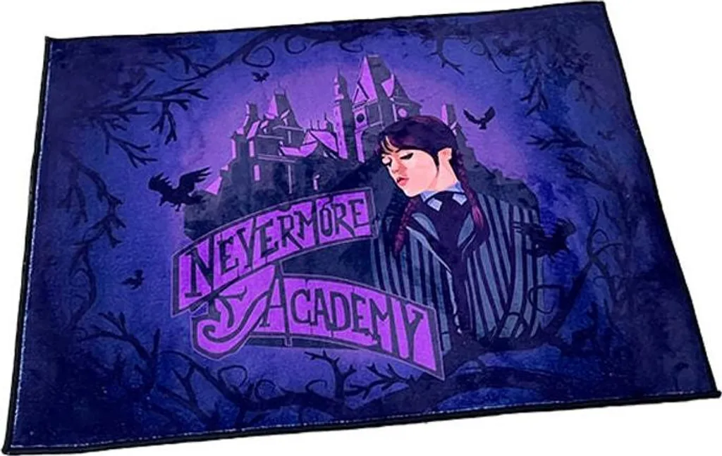 Tapis de sol Nevermore Academy 80x60 cm - Décoration Wednesday