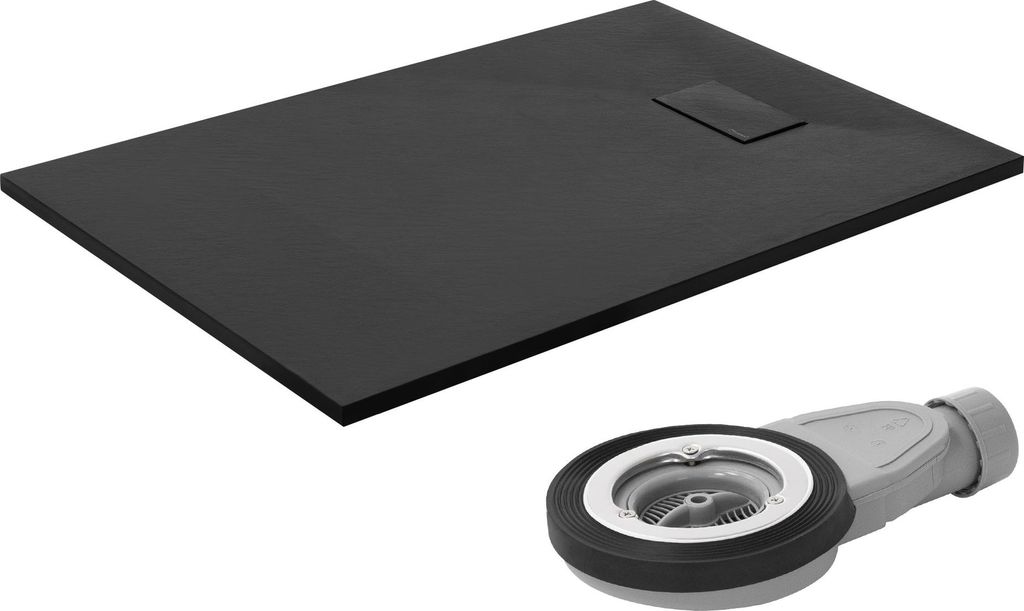 LuxeBath piatto doccia 120x80cm Nero Piatto doccia SMC Immagine del prodotto 