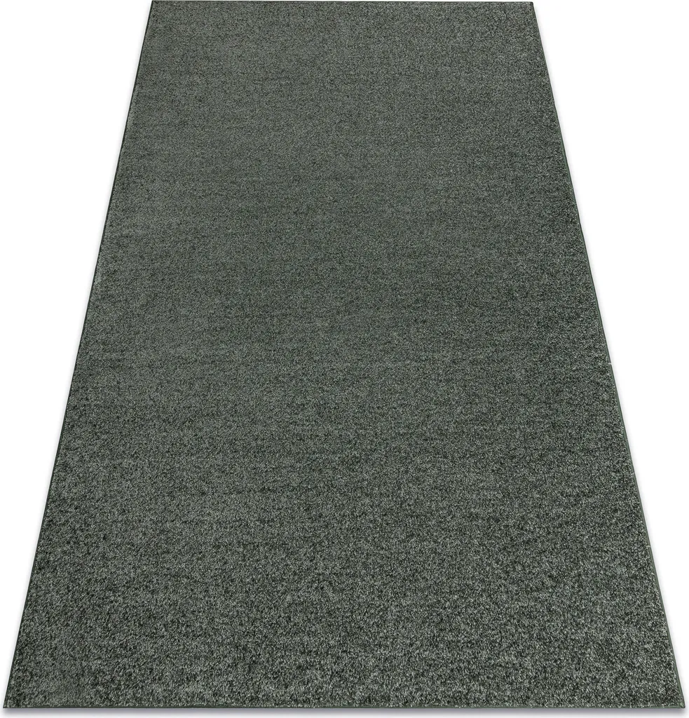 Tapis INDUS vert 27 uni MELANGE 200x450 cm pour grands salons modernes