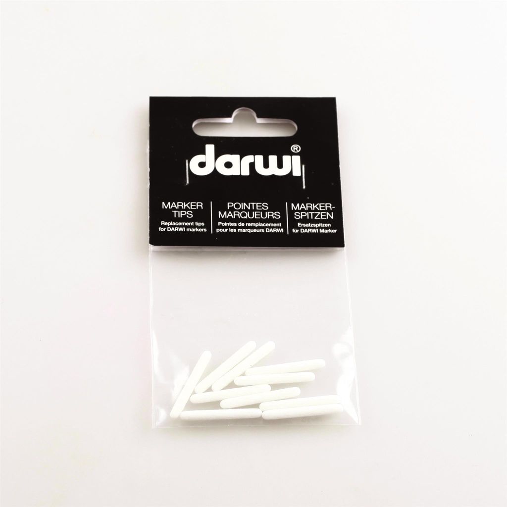 Darwi Replacement Tips For Cold Ceramic Paint Marker Ersatzspitzen White 10 Stück