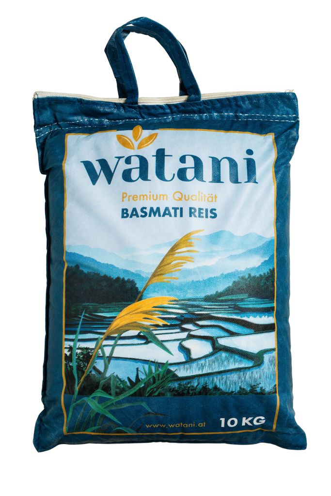 Watani Premium Basmati Reis 10 kg – Extra Langkorn 1121 aus Produktbild 