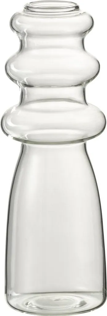 Vase Luna J-Line Large : Le Verre Idéal pour vos Grands Bouquets de Fleurs