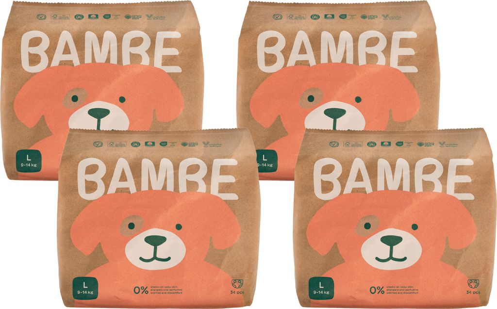 Bambe | ekologické pleny | velikost L | od 9 do 14 kg | Obrázek produktu 