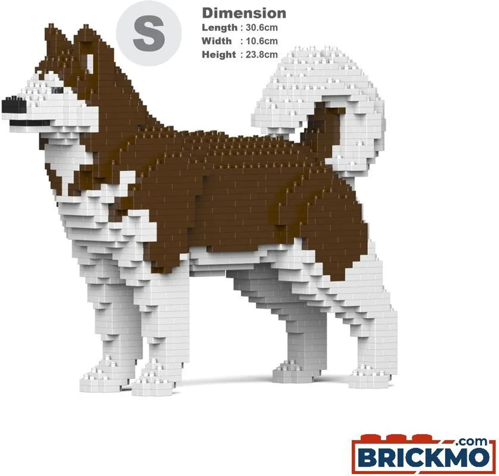 JEKCA Bricks Malamute d'Alaska 01-M02 Sculpture ST19PT51-M02 Chien