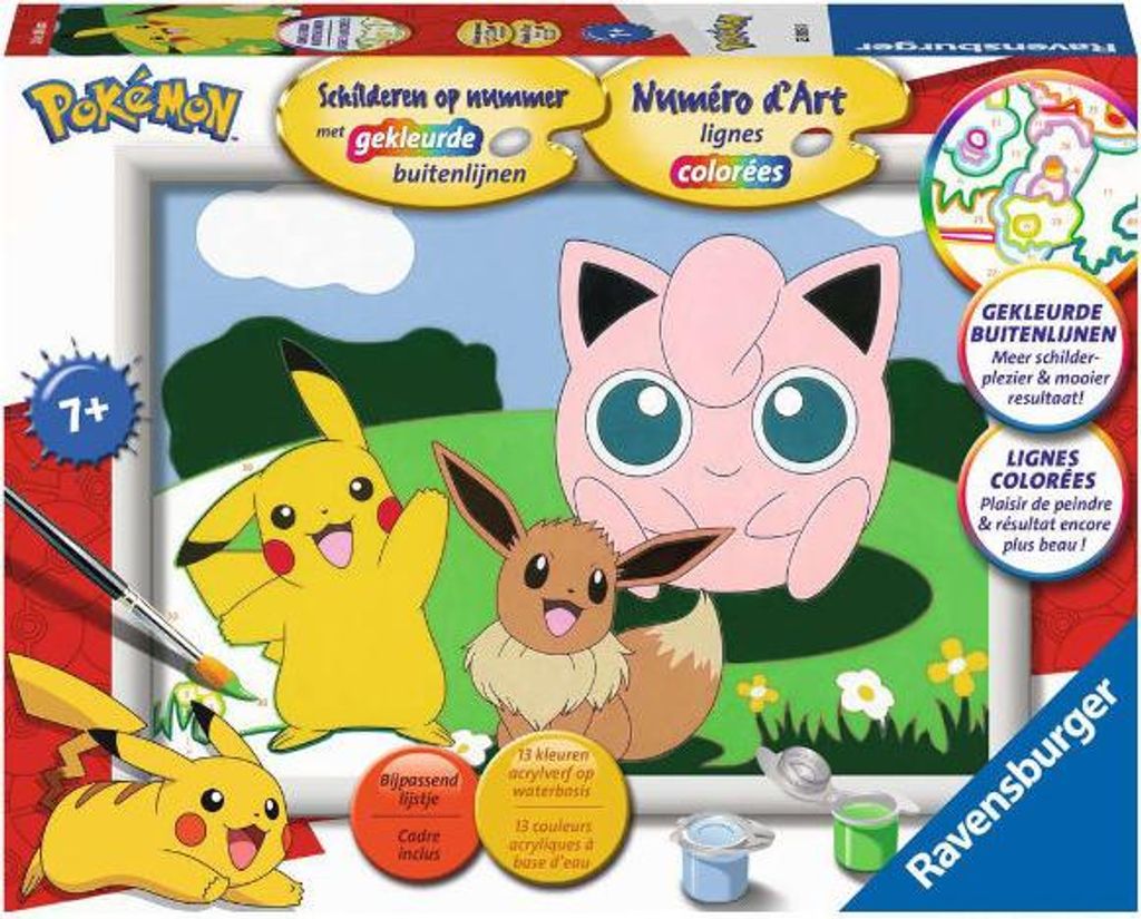 Ravensburger Malerei auf Nummer Pokémon