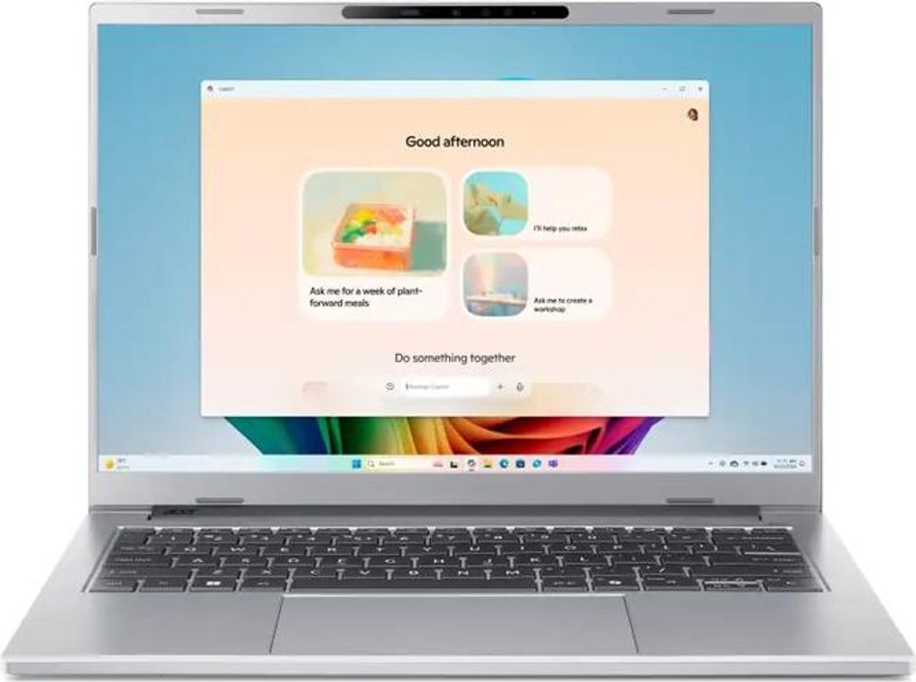 Acer Aspire 14 AI A14-61M - 180°-Scharnierdesign - AMD Ryzen AI 7 350 / 2 GHz - Win 11 Home - Radeon 860M - 32 GB RAM - 1.024 TB SSD NVMe - 35.6 c...