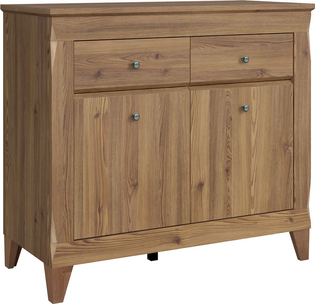 Buffet Raya mit 2 Schubladen und 2 Türen, Holzoptik, 110cm