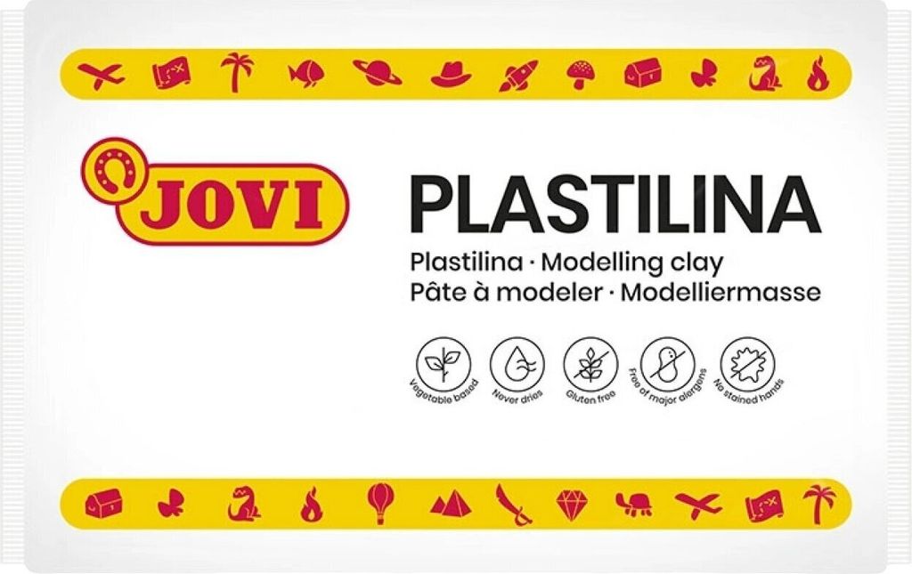 Jovi 7201 Modelliermasse für Kinder White 350 g