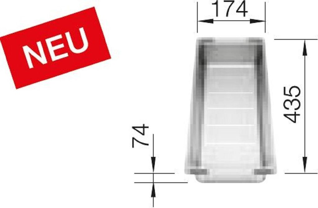 Blanco Abtropfschale 435x174mm - Einsatz für Spülbecken - vielseitiger Behälter als Zubehör für die Spüle, Edelstahl